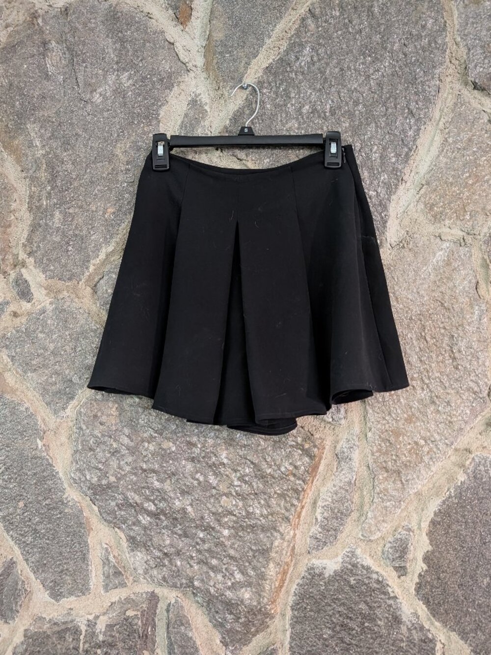Black Pleated Skirt
